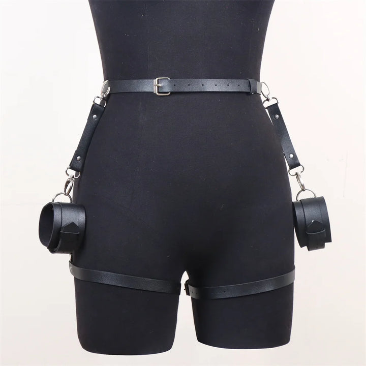 Women Harness Belt Pu Leather Lingerie Bondage Gothic Body Harness Adjustable Women's Belts Punk Clothing Accessories