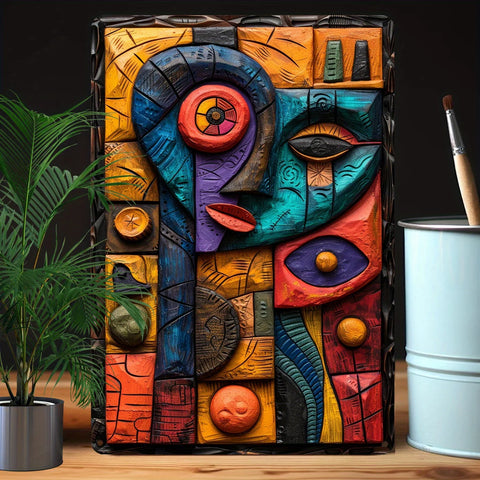 Vintage African Tribal Culture Metal Sign, Perfect For Bedroom, Living Room, Office, Kitchen, Or Classroom Decor - Unique Gift