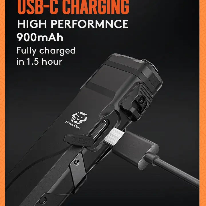 RovyVon Angel Eyes E30 Sleek Flat 2600 Lumens EDC Tactical Flashlight Mini Rechargeable Flashlights Torch Light