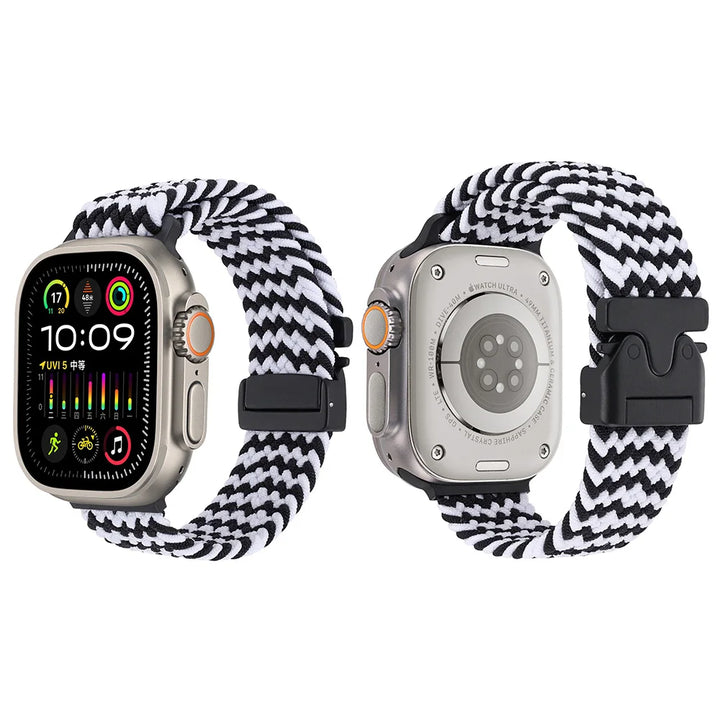 Nylon Canvas Watch Strap for Apple iWatch Series 10 42mm 46mm Ultra 1/2 49mm  S9 8 7 41mm 45mm  S4-6 40mm 44mm Parachute Buckle
