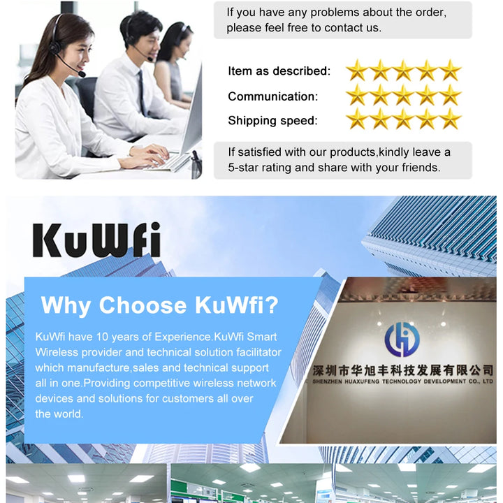 KuWFi 5.8G 900Mbps CPE Bridge Outdoor Waterproof Wireless WiFi Bridge AP Repeater Router PTP Up to 1-3KM with WAN LAN 24V POE
