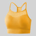 Workout Seamless Breathable Gym Bras Mesh Padded Sports Bra Women Backless Push Up Fitness Hollow Out Top Yoga Bras Crop Top