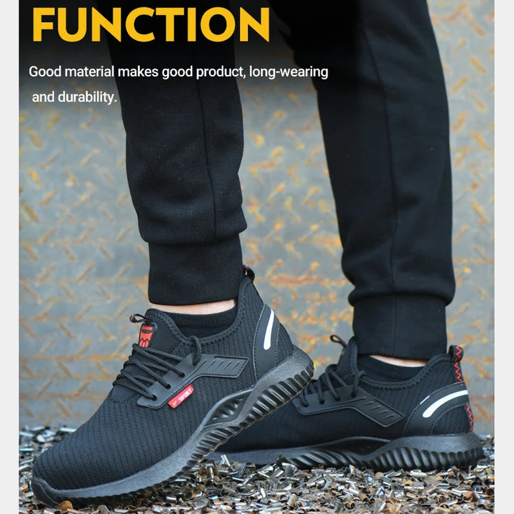 Work Sneakers Steel Toe Shoes Men Safety Shoes Puncture-Proof Work Shoes Boots Fashion Indestructible Footwear Security