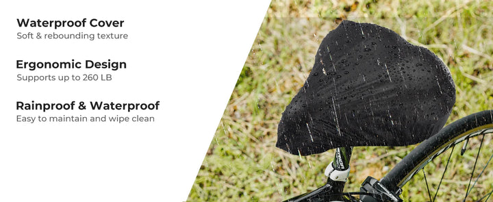 YOUNGDO Bike Seat Cushion Cover Comfort Waterproof Breathable Cycling Bicycle Saddle for Mountain MTB Peloton BMX City Road Bike