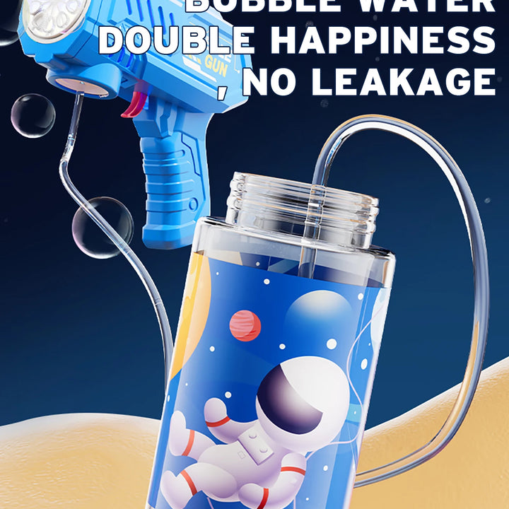 Fully automatic children's bubble machine luminous toy gift bubble gun bubble stick without battery without  bubble water