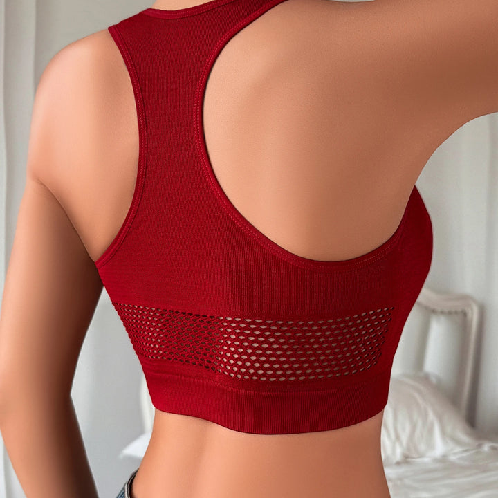 Women Sexy Tank Tops Fishnet Hollow Out Sports Off Shoulder Crop Top Female Outwear Stretch Comfortable Casual Tanks Chic Vest