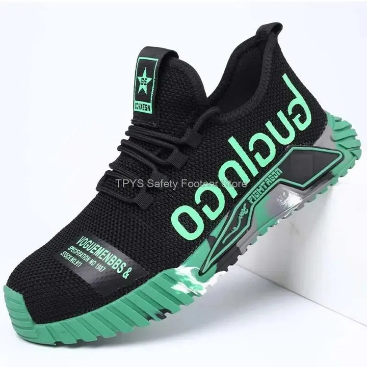 Lightweight Steel Toe Safety Shoes Men Anti-puncture Work Shoes Men Breathable Industrial Shoes Indestructible Work Safety Boots