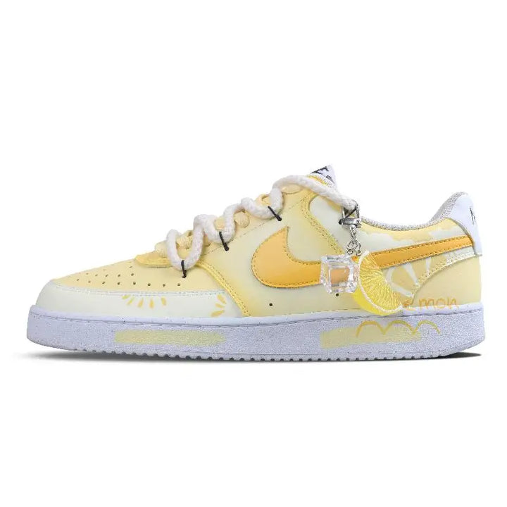 【Customize】Nike Court Vision 1 Skateboarding Shoes Unisex Low-top White Sneakers shoes DH2987-101
