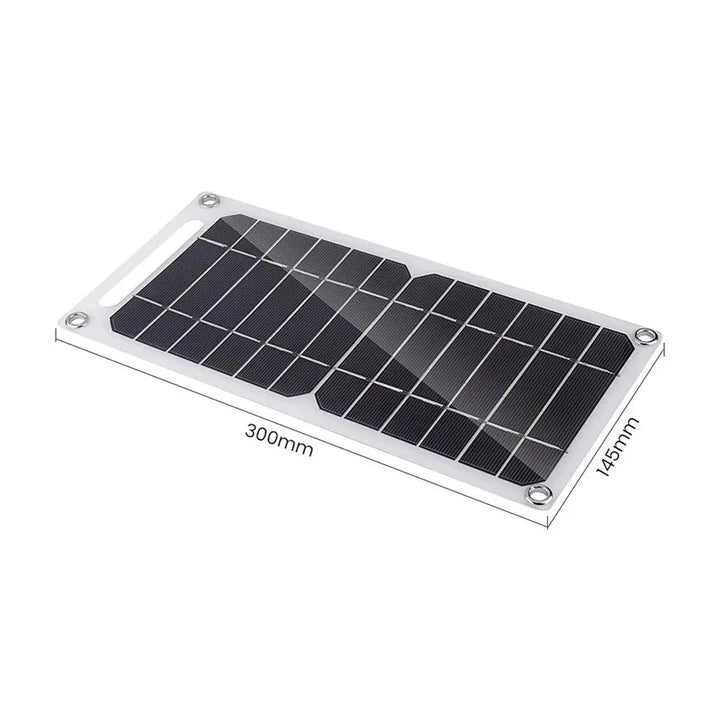 6W Solar Panel with USB Outdoor Waterproof Hiking Camping Portable Battery Mobile Phone Charging Panel 5V Solar Charger