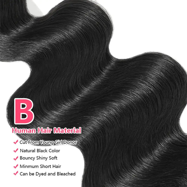 14 16 18 Inch Human Hair Bundles Human Hair Body Wave Bundles Human Hair 12A Weave Bundles Human Hair