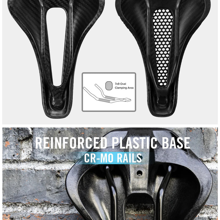 2024 RYET 3D Printed Saddle Ultralight Hollow Comfortable Full Carbon MTB Road Racing Bike Cycling Seat Bicycle Cushion Parts