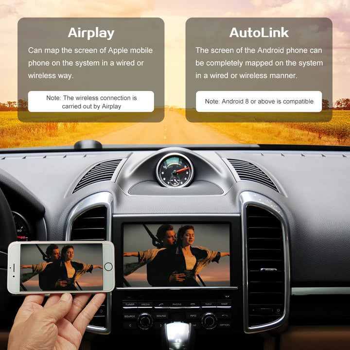 Wireless CarPlay for Porsche Macan Cayman Cayenne Panamera Android Auto Mirror Link AirPlay Accessory Function