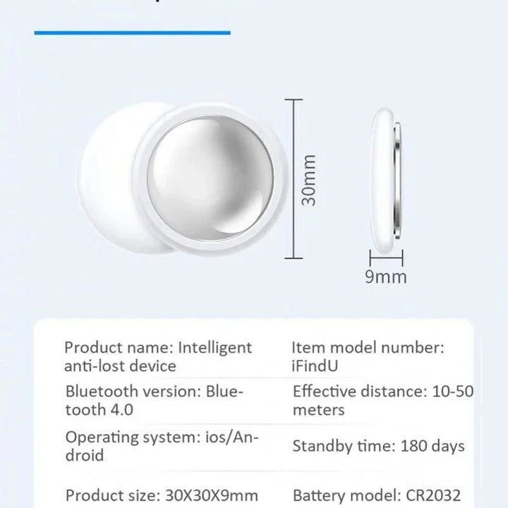 Mini GPS Tracker System For FindMy App Airtag Smart Bluetooth Locator Child Finder Bag Anti-Loss Pet Collar with Tracker