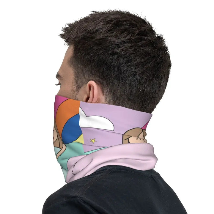 Custom Nursing Pattern Nurse Bandana Neck Gaiter for Ski Cycling Women Men Wrap Scarf Health Care Headband Warmer
