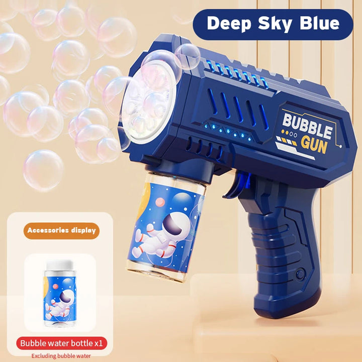 Fully automatic children's bubble machine luminous toy gift bubble gun bubble stick without battery without  bubble water