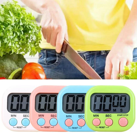 Sports Alarm Clock Egg Cooking Timer Kitchen Magnetic LCD Digital Countdown Timer Reminder Tool Cuisine Electronic Tools Gadgets