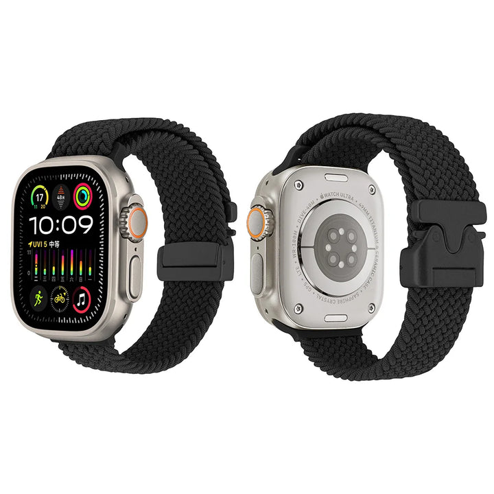 Nylon Canvas Watch Strap for Apple iWatch Series 10 42mm 46mm Ultra 1/2 49mm  S9 8 7 41mm 45mm  S4-6 40mm 44mm Parachute Buckle