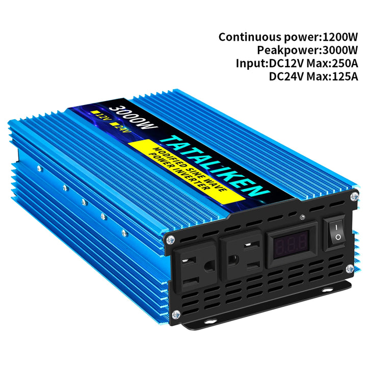 Modified Sine Wave Inverter Converter 2200W 3000W 4000W AC 12V 110V 60HZ With LED Voltage Display