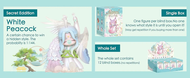 Robotime Rolife Nanci Auspicious Eastern Spirit Beast Blind Box Action Figures Doll Toys Surprise Box Lady Toys - ZNXX0