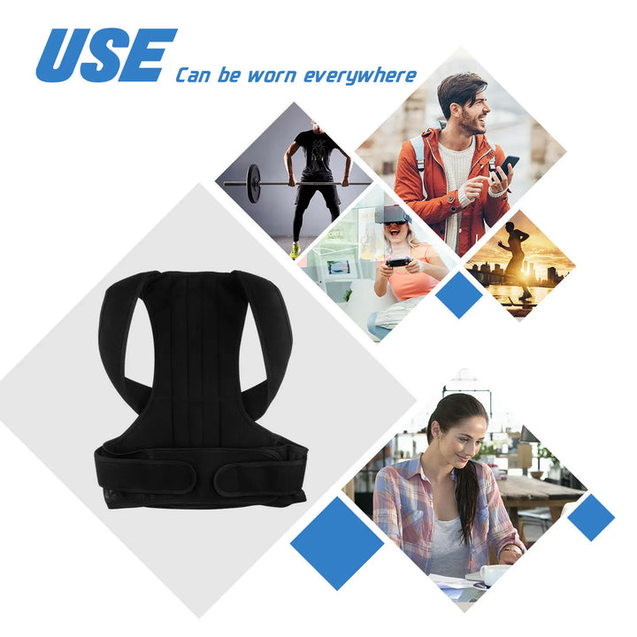 Back Corrector Corset Magnetic Posture Corrector Straight Shoulder Brace Lumbar Support Pain Relief For Children Adult Women Men