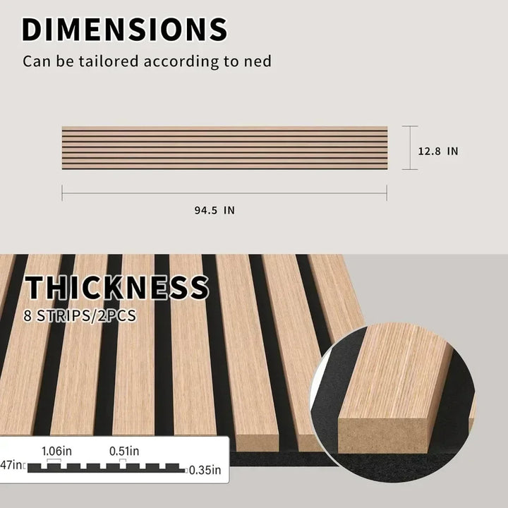 Wood Slat Wall Panels, Accent Decorative Acoustic Wood Slats for Wall and Ceilings,  Acoustic Panels, Wall Panels