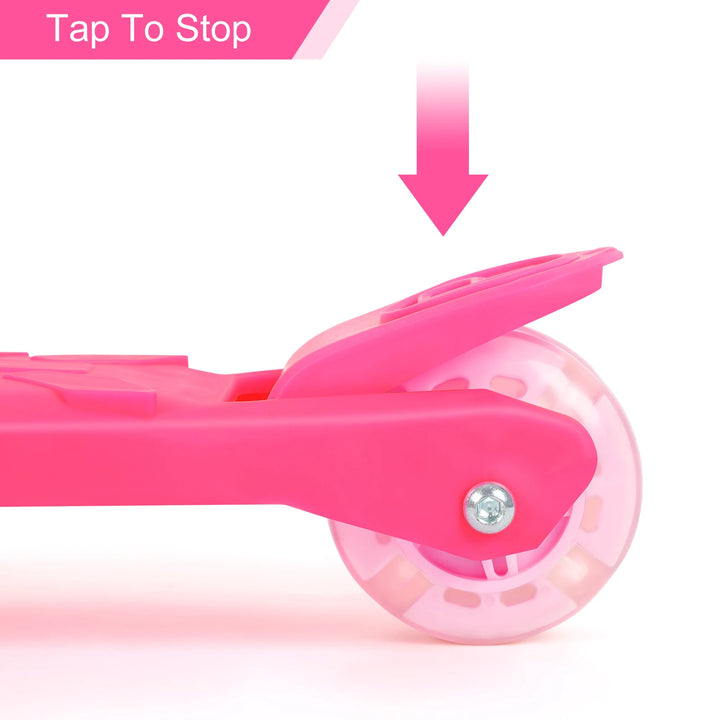 The front of the children's scooter can tilt and turn, providing a safer and more comfortable grip for children