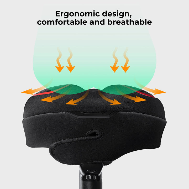 YOUNGDO Bike Seat Cushion Cover Comfortable Breathable Cycling Gel Pad Bicycle Saddle Cushion for MTB Mountain Road Bike Outdoor
