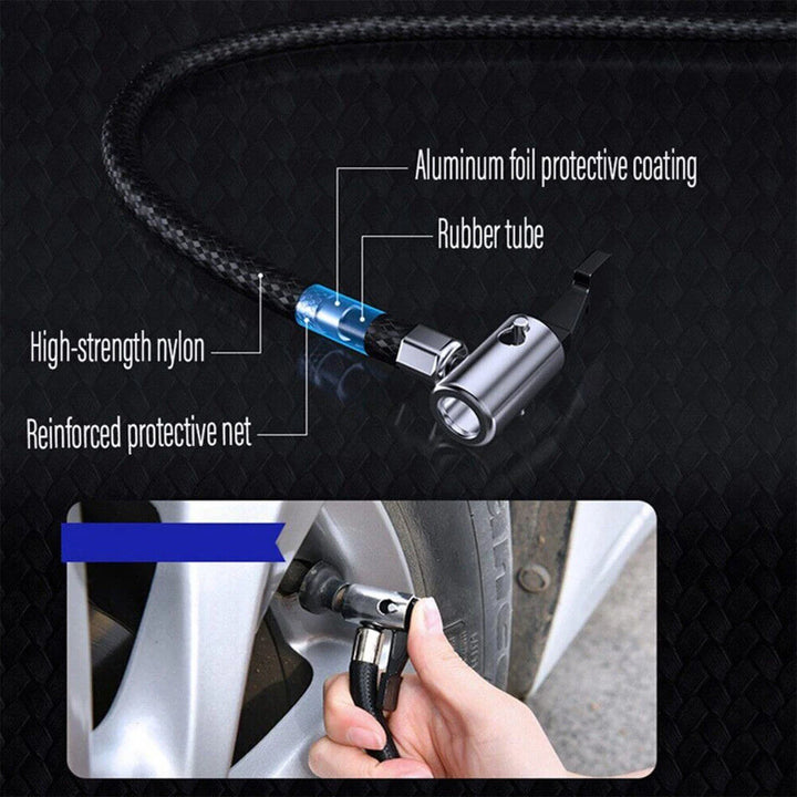 DC12V Automotive Inflation Pump Portable Dual Purpose Heavy Duty Car Tyre Inflator Pressure Tire Inflation Air Compressor