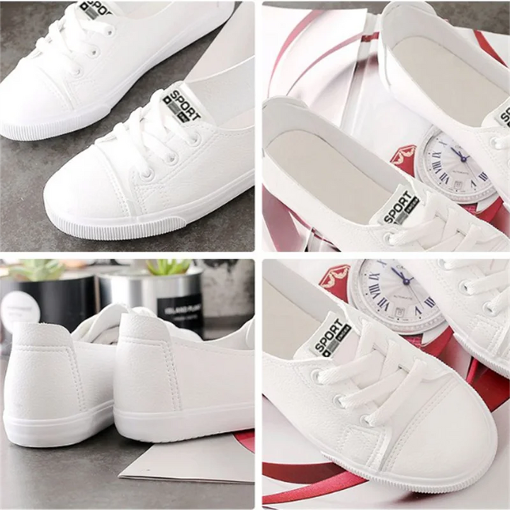 Women Flat Shoes New Light -mouth White Shoes Female Cloth Shoes leisure Korean Ladies Shoe Soft Breathable Zapatos Para Mujeres