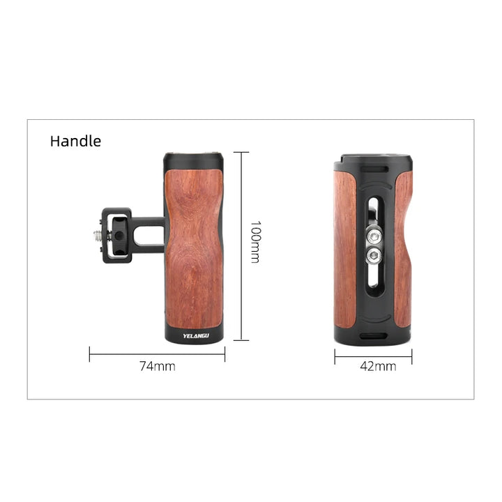 YELANGU Universal Smartphone Video Rig Phone Cage Handle For iPhone Android Handheld Stabilizer Accessories for Cell Phone
