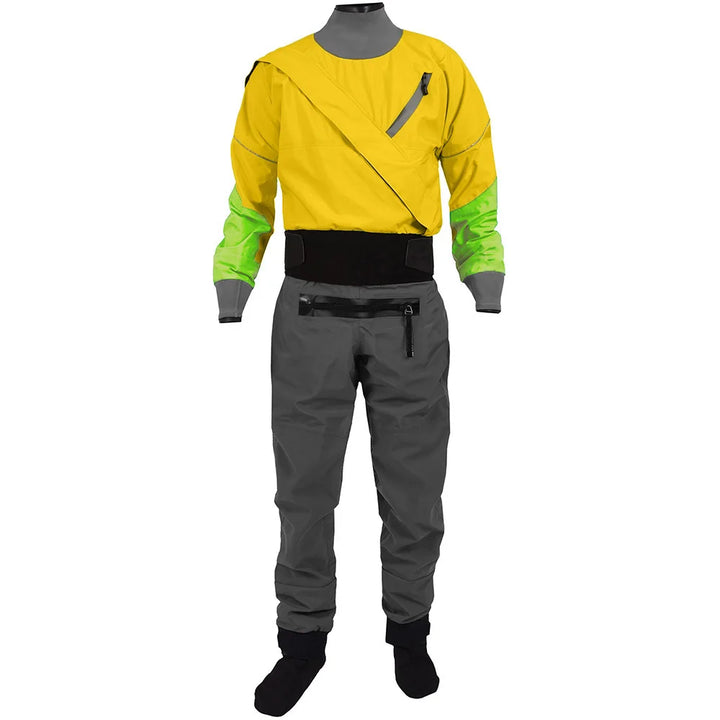 Waterproof Dry Suit for Men, 3 Layers Fabric, Surfing Rafting, Breathable Hoodie, 1 Piece, 2023
