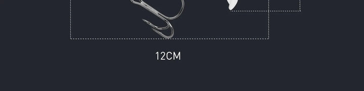 HANDING 3Pcs M1 Topwater Whopper Fishing Lure Floationg Hard Swimbait Durable Steel Ring Fishing Tackle UV Paint Fishing Bait