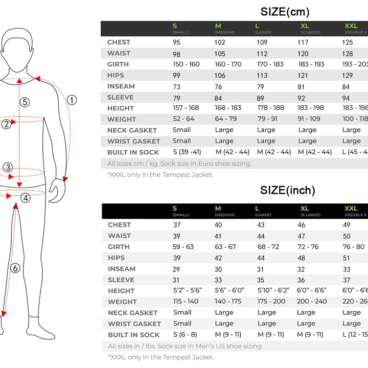Waterproof Dry Suit Kayak for Men, Breathable Material, Fabric, Surfing and Sailing, 3 Layers