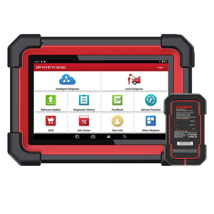 NEW LAUNCH X431 CRP919E BT OBD2 Scanner,Bidirectional Scan Tool,added CAN FD/DoIP,OE-Level All System Diagnostic,with BT adapter