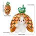 Kawaii Fruit Bunny Plush Toy Cute watermelon StrawberryCarrot  Reversible Rabbit Zipper Plush Toy Kids Birthday Gift