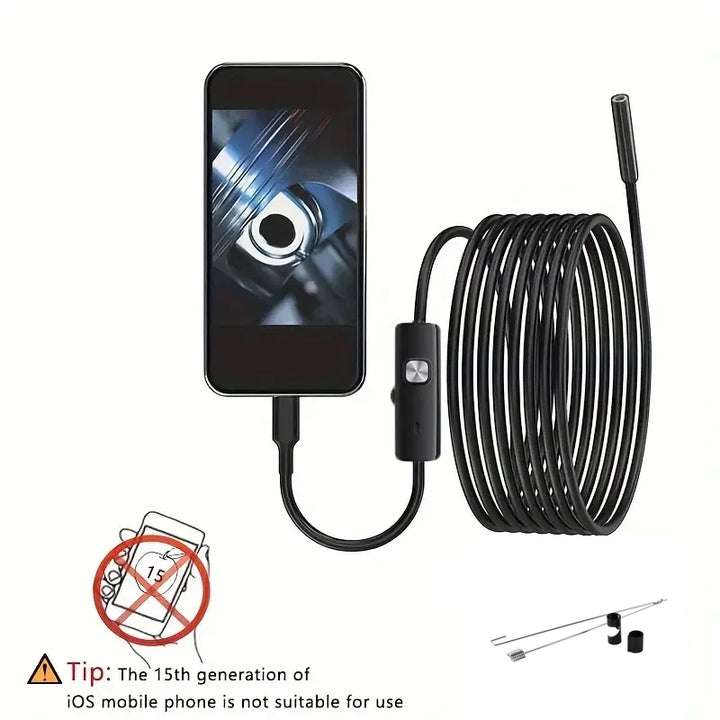 Endoscope Camera  For iPhone  Cars Endoscopic  Waterproof 8 LEDs Borescope Automobile engine Inspection iPhone
