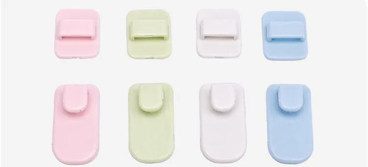 2Pairs Multi-Purpose Storage Holder Hanging Hooks for TV Air Conditioner Remote Control Room Organizer Plastic Sticky Hooks