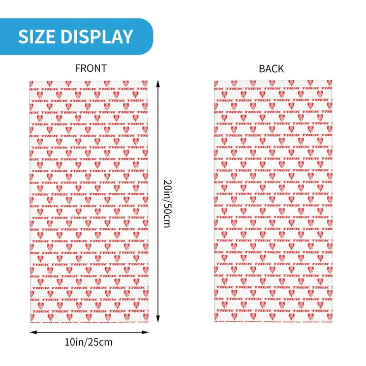 Custom Treks Bike Logo Bandana Neck Gaiter Windproof Face Scarf Cover Women Men Headwear Tube Balaclava