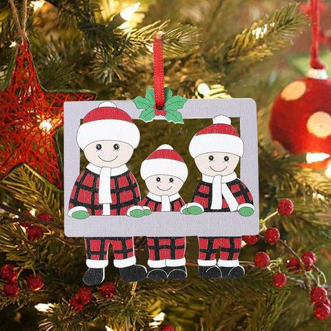 Christmas Tree Family Pendant Merry Christmas Decorations For Home 2024 Navidad Xmas Tree Hanging Ornament Navidad New Year 2025