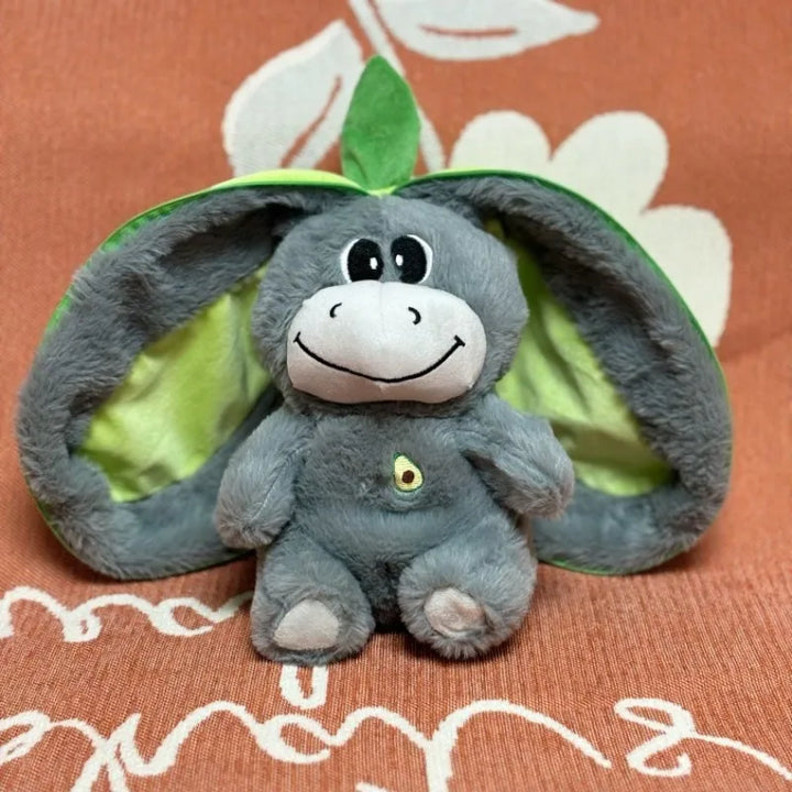 Stock soothing new breath light sound cute leering cat music early education doll stuffed animals