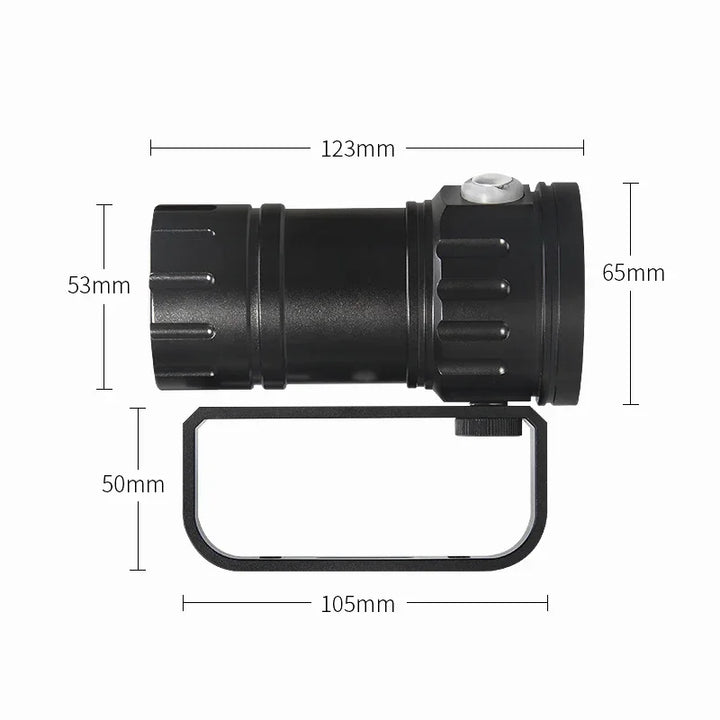 10000Lumens 27 LED Diving Flashlight Professional Underwater Photography Light Highlight Lamp 100M Waterproof Video Camera Torch