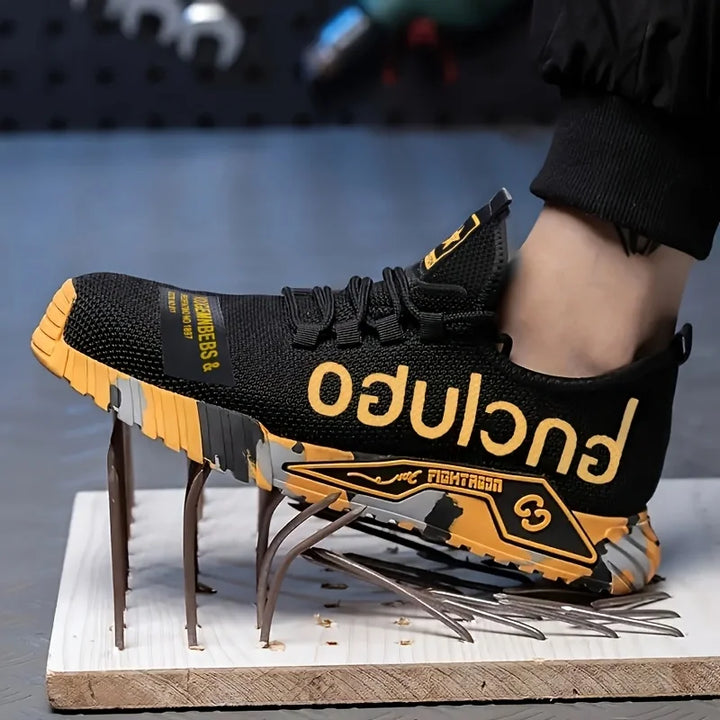 Protective Steel Toe Safety Shoes Men Anti-puncture Work Shoes Men Breathable Industrial Shoes Indestructible Work Safety Boots