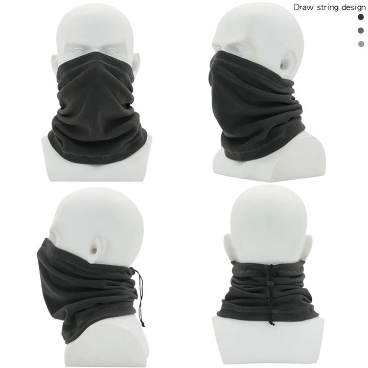 Winter Camping Fleece Neck Gaiter Warm Ski Tube Cycling Scarf Cap Snowboard Half Face Mask Neck Cover Outdoor Cold-proof Collar