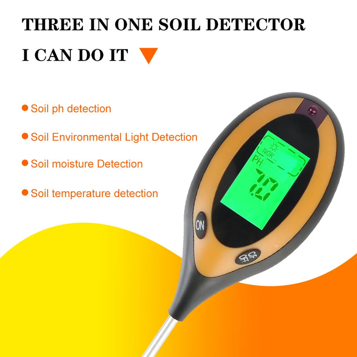 Gardening Household Soil High Precision Flower 1PC Detector Grass Fertility Meter Nutrient Water Tester PH and Humidity Tester