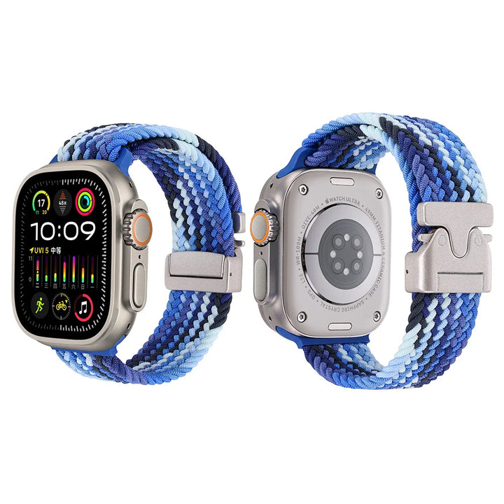 Nylon Canvas Watch Strap for Apple iWatch Series 10 42mm 46mm Ultra 1/2 49mm  S9 8 7 41mm 45mm  S4-6 40mm 44mm Parachute Buckle
