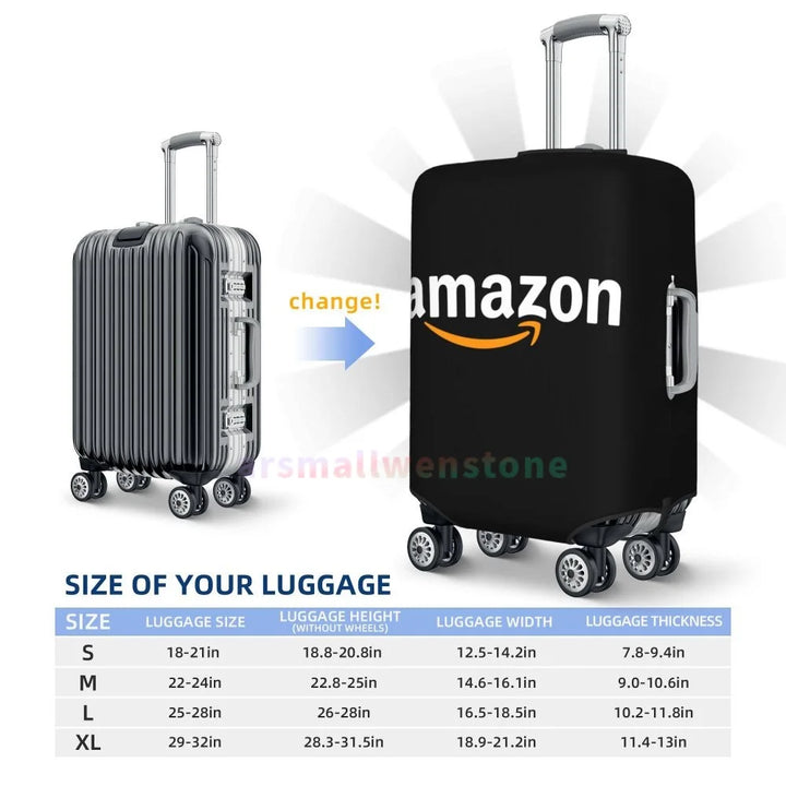 Amazon Logo Luggage Cover Suitcase Protector Thicken Elasticity Dust Covered Anti-scratch Protective Case 18-32 Inch