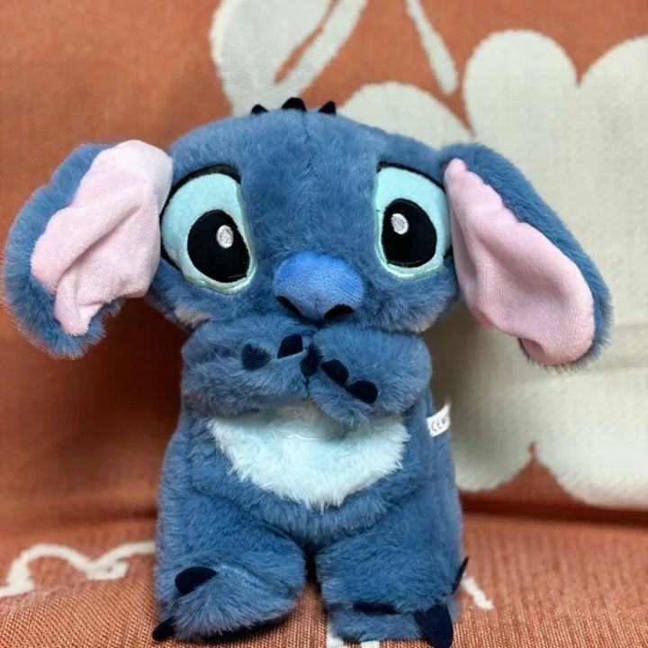 Stock soothing new breath light sound cute leering cat music early education doll stuffed animals