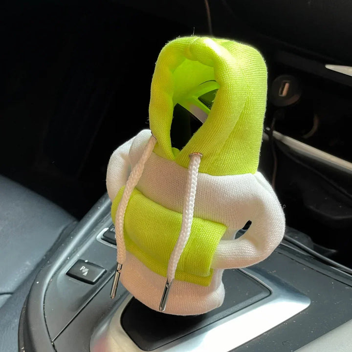 Winter Fashion Hoodie Car Gear Shift Knob Cover Manual Handle Gear Shift Decor Automatic Magical Christmas Interior Accessories