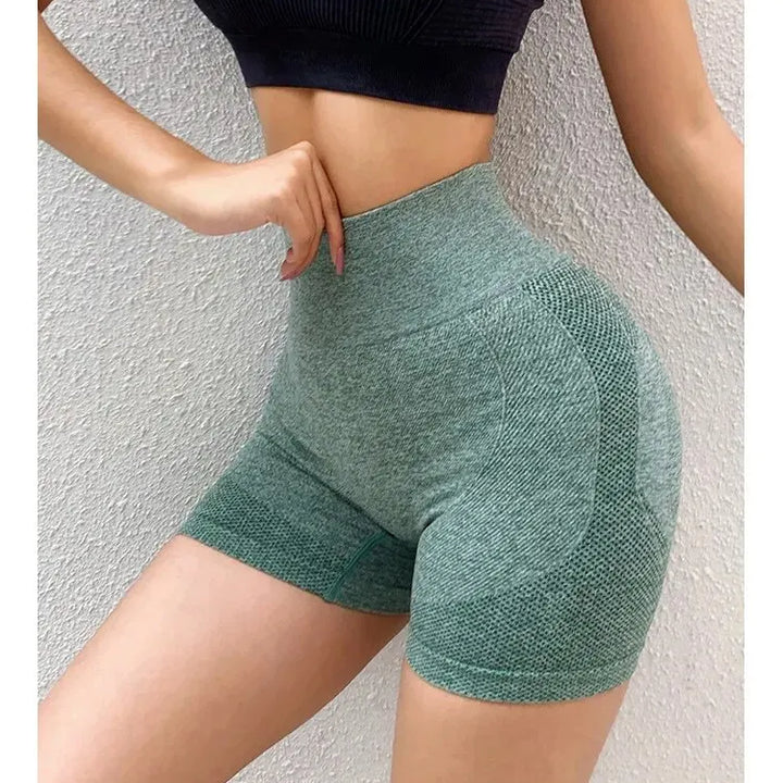 Yoga Shorts Cross-border Honey Buttocks Buttocks Sports High Waist Abdomen Stretch Tight-fitting Anti-glare Quick-drying Fitness