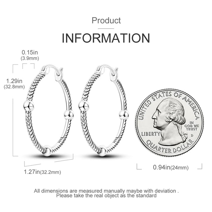 925 Sterling Silver Earring Round Shape Hoop Earrings Color Zircon Geometry Simple Jewelry Women Girl Evening Party Gifts